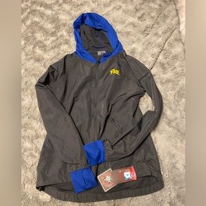 NWT💙💛Pitt Panthers ladies large light hooded coat